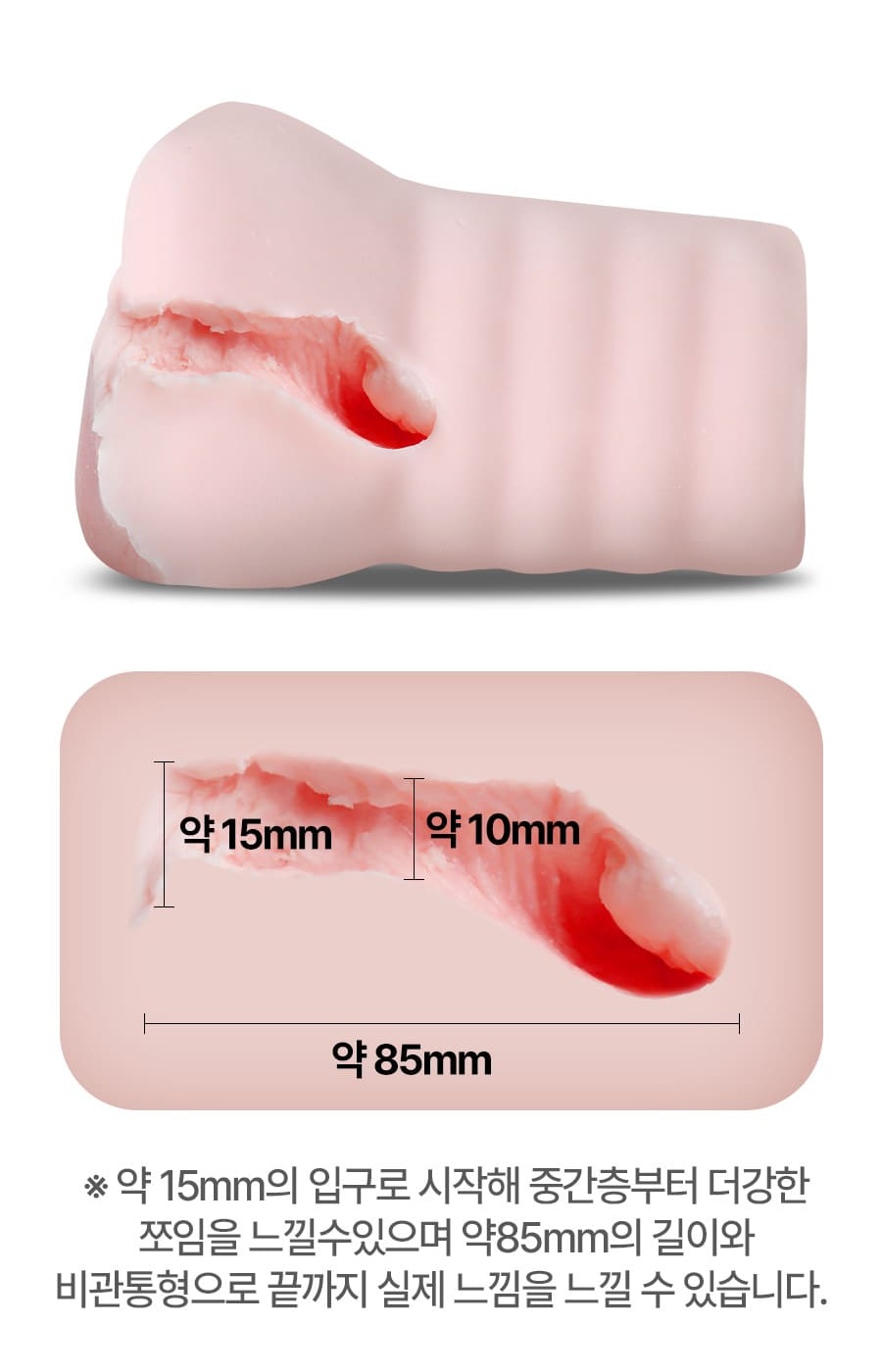 아이하라 모모 제품 내부 단면